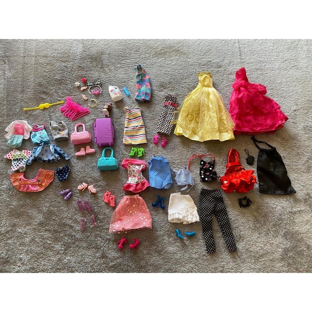Barbie Doll Unbranded Lot Various Size Clothes Accessories All Items 1st Pic s31